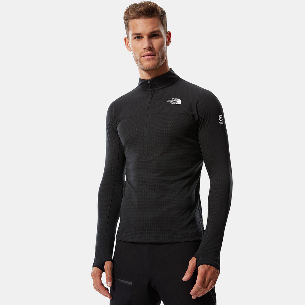 The North Face Summit Half-Zip Dot Ανδρικα Fleece - Μαυρα (IYTK48059)